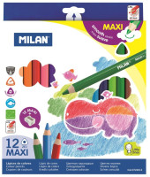 Kredki trójkątne maxi Milan 12kol